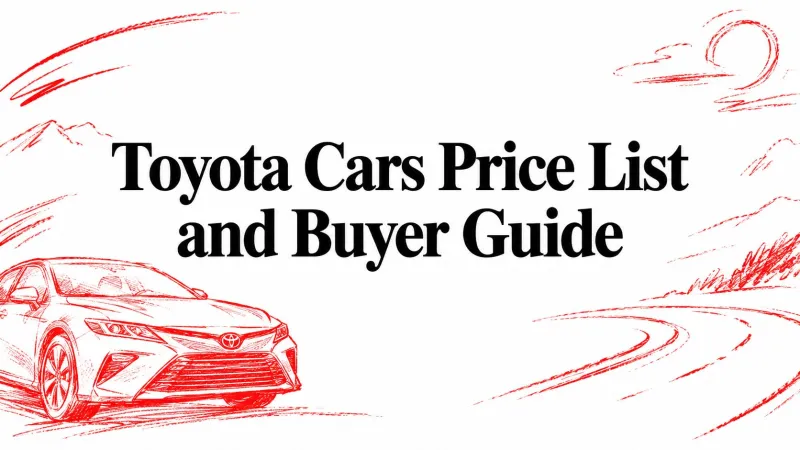 Toyota Cars Price List and Buyer Guide