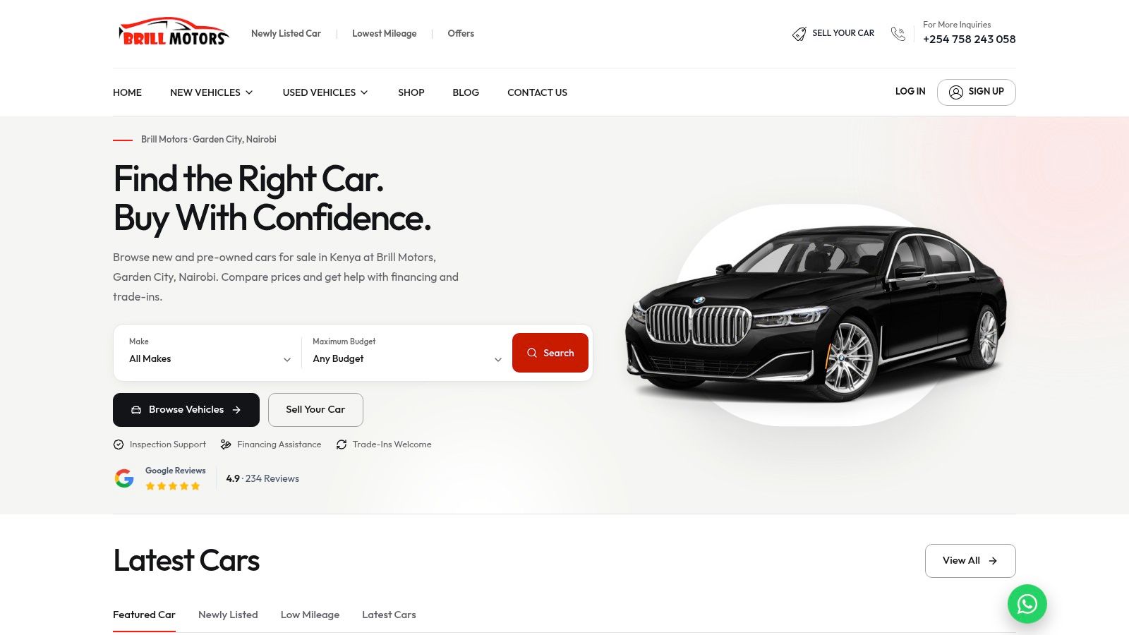 Screenshot from https://brillmotors.com